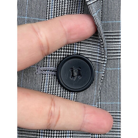 Hipchik Couture "Sweet But Psycho" Plaid Blazer - Women's Size 12 - One Button - Picture 5 of 10